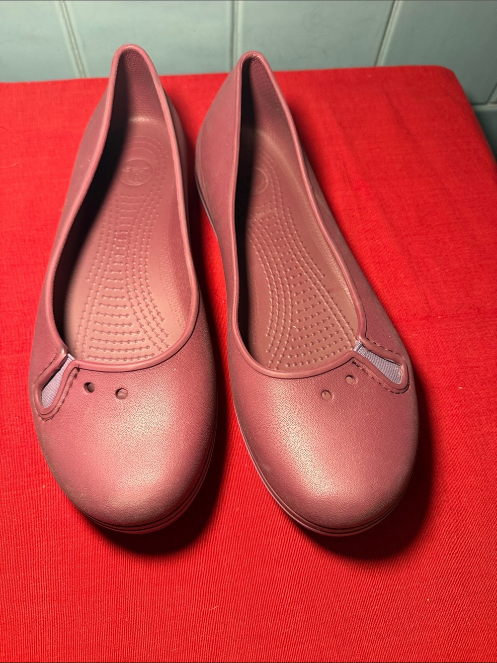 CROCS Dusty Mauve Slip-On Ballet Flats